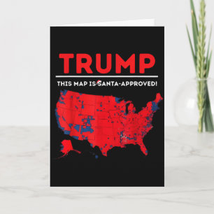 Cartão Engraçado Trump Este Mapa É Aprovado Por Papai Noe