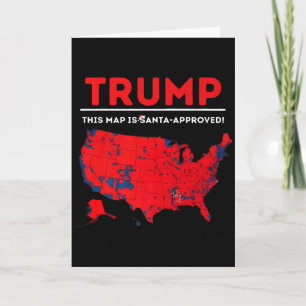 Cartão Engraçado Trump Este Mapa É Aprovado Por Papai Noe