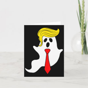 Cartão Engraçado Trump Fantasma Trump Hair Halloween Dona