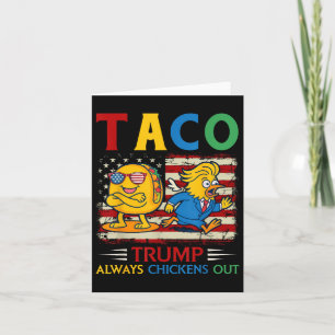 Cartão Engraçado Trump Taco Trump Sempre Fala