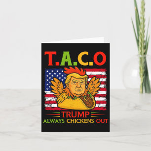 Cartão Engraçado Trump Taco Trump Sempre Fala 11