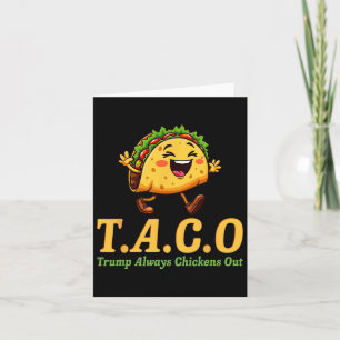 Cartão Engraçado Trump Taco Trump Sempre Fala 7