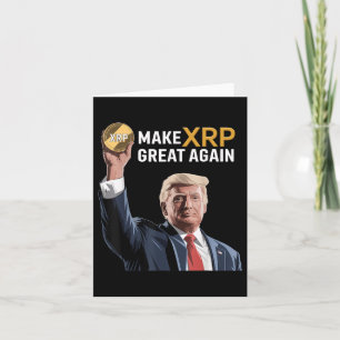 Cartão Engraçado Trump Torne O Excelente Xrp Novamente Cr