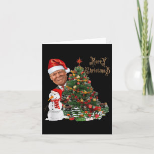 Cartão Engraçado Trump Vestindo Papai Noel Feliz Natal Pa
