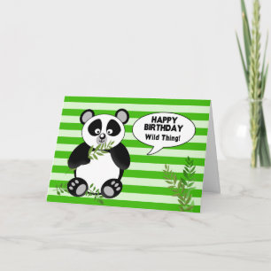 Cartão Engraçado Urso de Panda - ANIVERSÁRIO - Humor