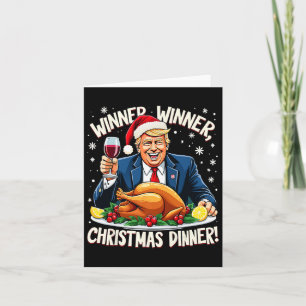 Cartão Engraçado Vencedor do Trump Janto de Natal Xmas Me