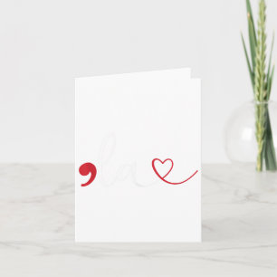 Cartão Engraçado Vírgula La Kamala Harris Pontuação La El