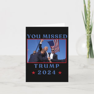 Cartão Engraçado Você Ter Perdido Trump 2024 Americano
