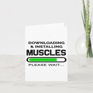 Cartão Engraçado Workout Tee Fazendo Download E Instaland