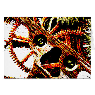 Cartão Engrenagens acima batidas do pulso de disparo