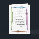 Cartão Enjoy the moment 25th Birthday<br><div class="desc">This card is available pre-made for birthdays starting with the 25th and every 5 years up to age 75.  Need a different age?  Use this card for any age birthday. To see more customizable greetings,  click on the Custom Cards Studio link below.</div>