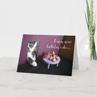 Cartão Enjoy your birthday cake...