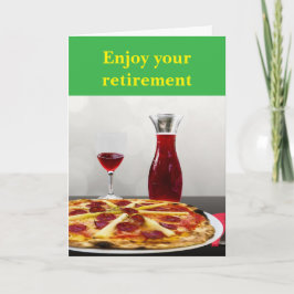 Cartão Enjoy your retirement.