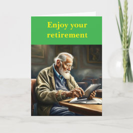 Cartão Enjoy your retirement.