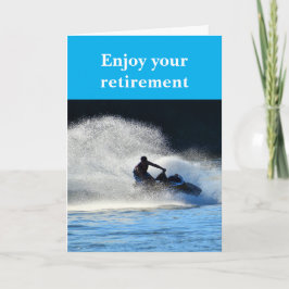 Cartão Enjoy your retirement.