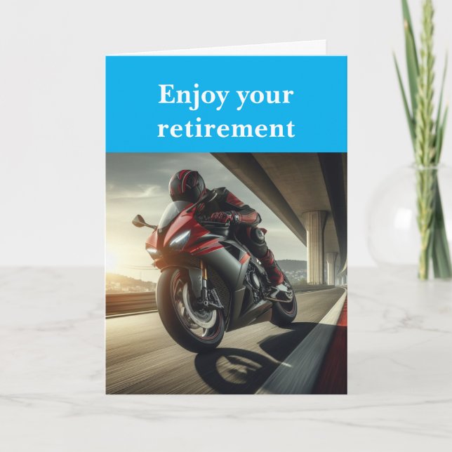 Cartão Enjoy your retirement. (Frente)