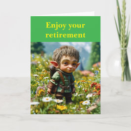 Cartão Enjoy your retirement.