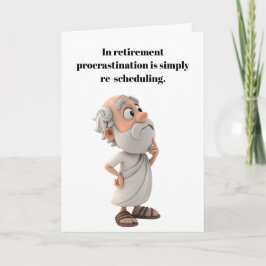 Cartão Enjoy your retirement.