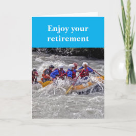 Cartão Enjoy your retirement.