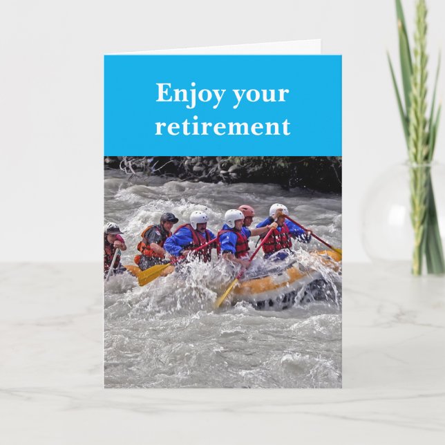 Cartão Enjoy your retirement. (Frente)