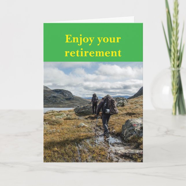 Cartão Enjoy your retirement. (Frente)