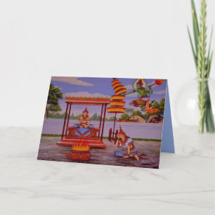 Cartão enlightened Buddha greeting card