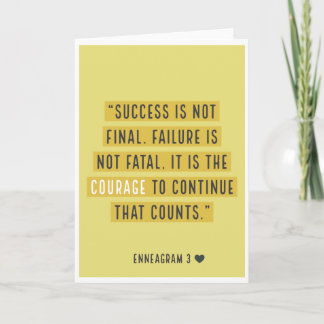Cartão Enneagram 3 - O Achiever