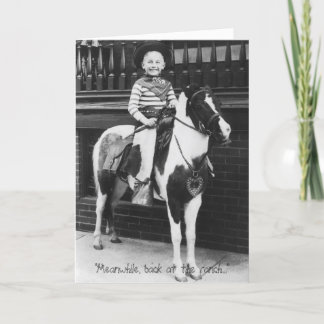 Cartão Enquanto isso, de volta ao rancho...