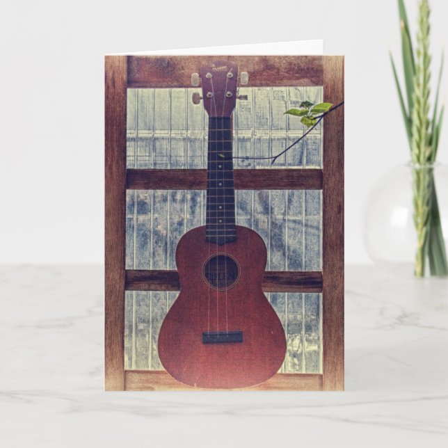 Cartão Enquanto Meu Violão Grita Suavemente (Frente)