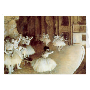 Cartão Ensaio de Degas em Palco