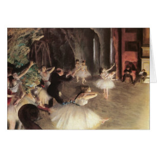 Cartão Ensaio sobre o Palco de Edgar Degas