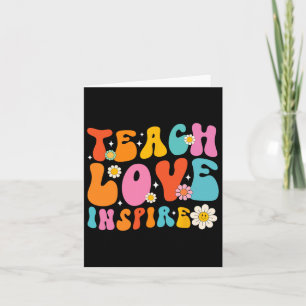 Cartão Ensinar Amor Inspira Escola No Primeiro Dia De Vol