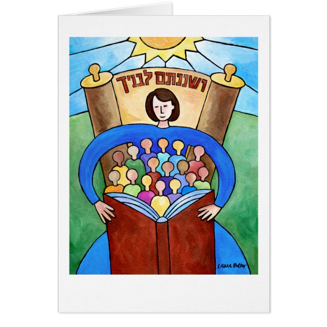 Cartão Ensine-Os Diligentemente (Frente)