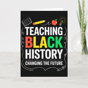 Cartão Ensino de História Negra Mudando o Futuro Educador