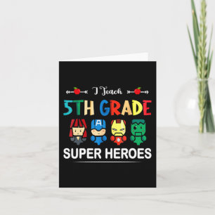 Cartão Ensino Super-Heróis Da 5