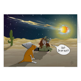 Cartão Então? Dentro Ou Fora? (Gatos Do Dia Do Juízo Fina