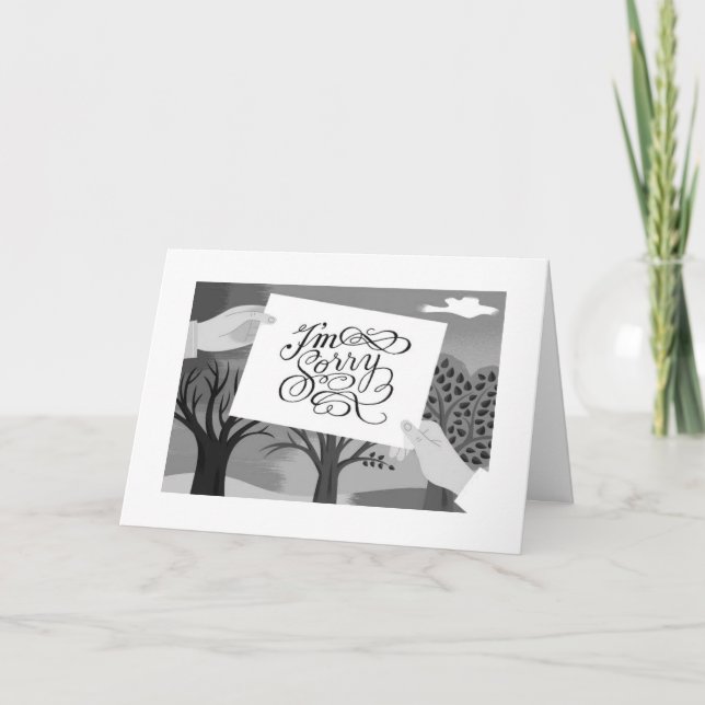 CARTÃO ENTÃO "DESCULPE PELA SUA PERDA" (Frente)