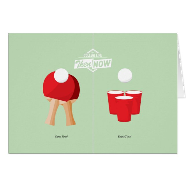 Cartão Então e agora: Sibilo Pong (Frente Horizontal)