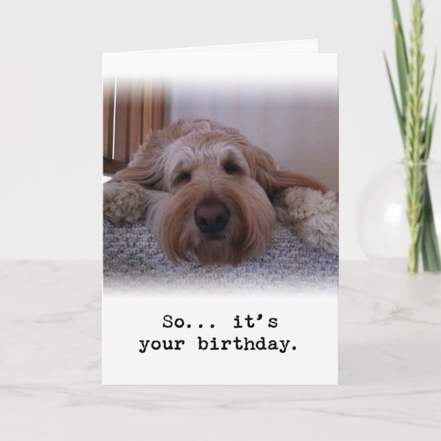 Cartão Então... É seu aniversário (Frente)