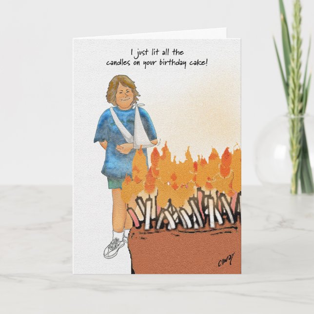 Cartão Então liguei para o Corpo de Bombeiros! (Frente)