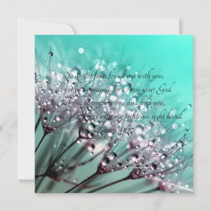 Cartão Então Não Tenha Medo De Isaiah 41:10 Bíblia Verse