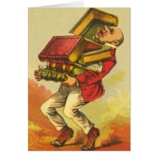 Cartão Enterrado nos livros (Frente)