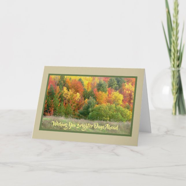 CARTÃO ENTERRAMENTO DE CABEÇA COM COR DO OUTONO/DESEJANDO (Frente)