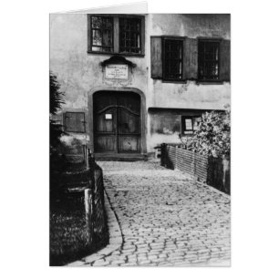 Cartão Entrada à casa de Johann Sebastian Bach