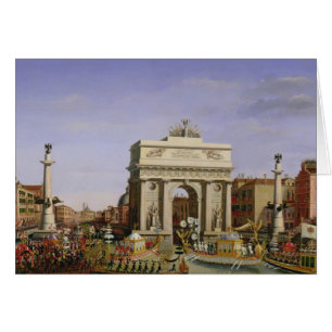 Cartão Entrada de Napoleon mim em Veneza, 1807
