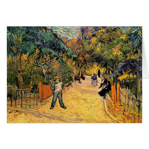 Cartão Entrada no Parque Público por Vincent van Gogh