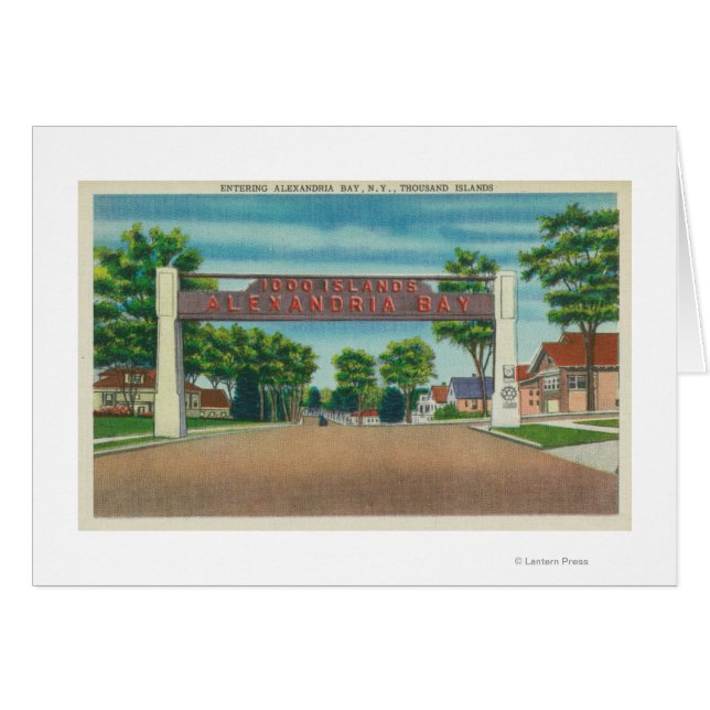 Cartão Entrada para Alexandria Bay View (Frente Horizontal)