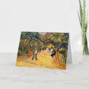 Cartão Entrada para o Parque Público de Vincent van Gogh