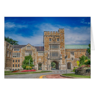 Cartão Entrada principal do Vassar College na NY