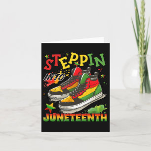 Cartão Entrando no Juneteenth Como Meus Ancestrais 1865 F